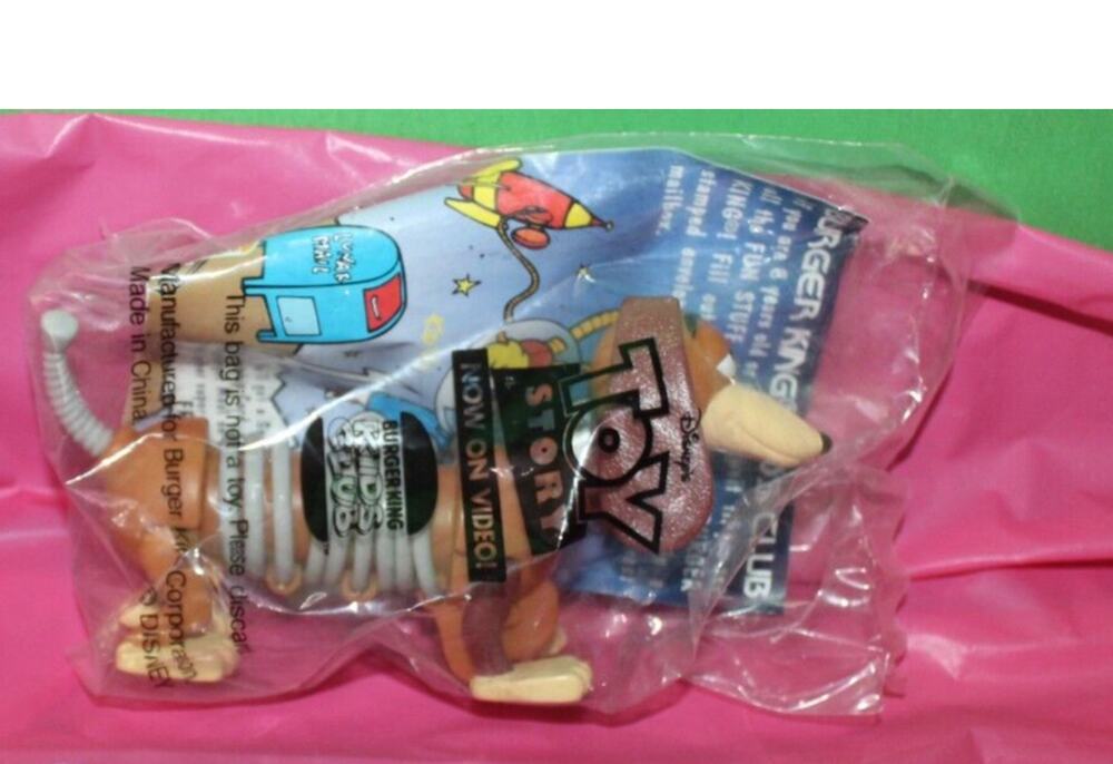 Burger King Kids Meal Vintage Disney Pixar Toy Story Slinky Dog Stretch N Roll